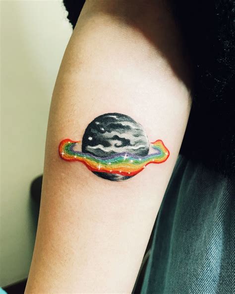 Watercolor Tattoo Dancing Planet Hermosos Tatuajes Tatuaje