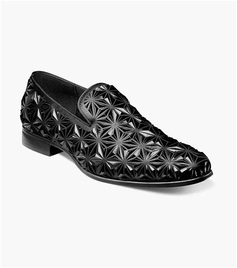 Stacy Adams Sequence Loafer In Black Rainwaters