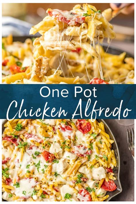 One Pot Chicken Alfredo Is The Easiest Dinner Recipe Ever This Easy