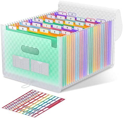 ThinkTex Rangement Papier Administratif Trieur 26 Compartiments A4