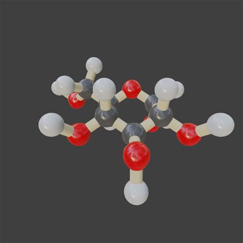 Glucose Molecule 3D Model $20 - .blend .unknown .fbx - Free3D