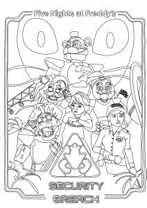 Coloriages De Fnaf Faciles Pour Enfants Gratuits Imprimer