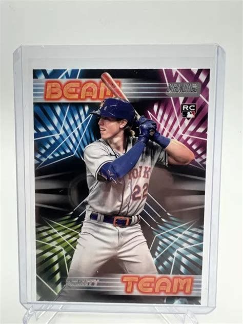 2023 TOPPS STADIUM Club Beam Team Brett Baty SSP RC New York Mets BT 25