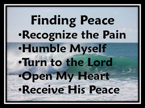 Finding His Peace Mira S LDS 12 Step Musings