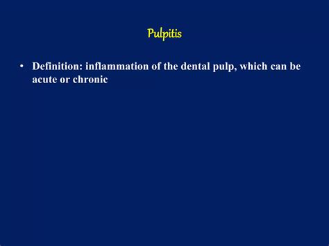 Diseases Of Pulp And Periapical Tissues Ppt