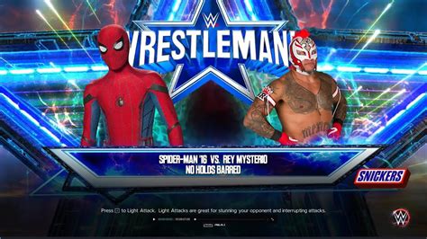 Rey Mysterio Vs Spider Man No Holds Barred Match Wrestlemania WWE