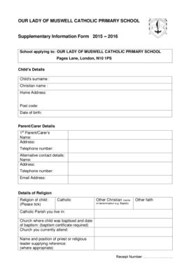 Fillable Online Haringey Gov Our Lady Of Muswell Proposed Supplementary