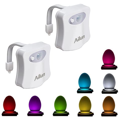 Toilet Night Light 2Pack By Ailun Motion Sensor Activated LED Light 8