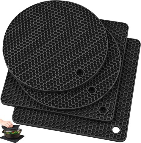 Buy WOODTULA Silicone Pads For Kitchen Flexible Table Trivet Mat Pack For Hot Dishes Pot
