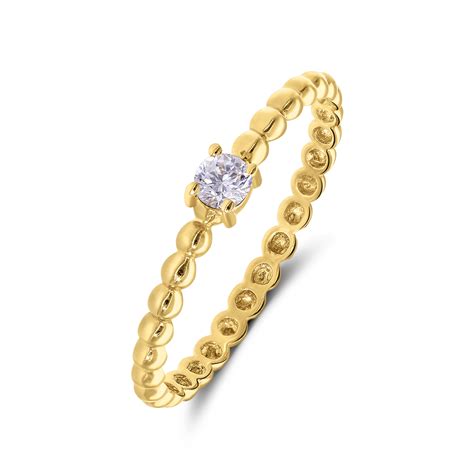 9 Karaat Ring Met Witte Zirkonia Lucardi NL