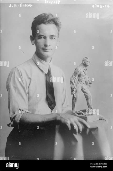 Jm Flagg Photograph Shows American Artist James Montgomery Flagg