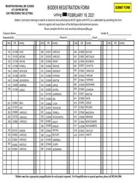 Fillable Online Transportation Ky Please Complete This Form And Email