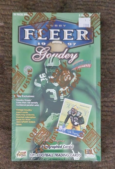 Fleer Goudey Football Factory Sealed Hobby Box Packs Ebay