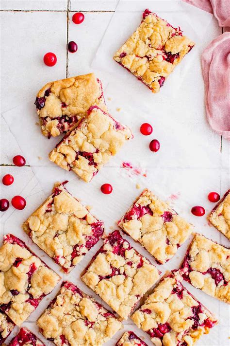 Cranberry Shortbread Bars Table For Two® By Julie Chiou