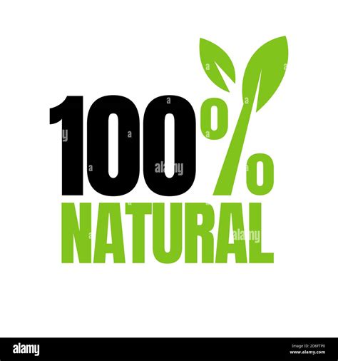 100 Percent Natural Logo Design Healty Food Stamp Vector Illustrations