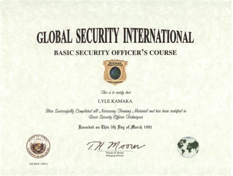 Free Security Guard Training Courses - Security Guards Companies