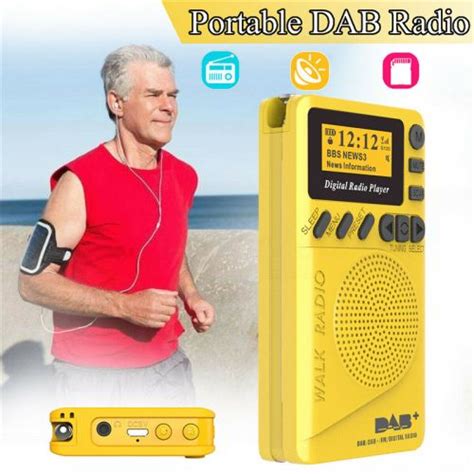 Mini radio DAB FM avec récepteur MP3 Radios AM FM portables DAB