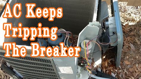 Ac Keeps Tripping The Breaker Youtube