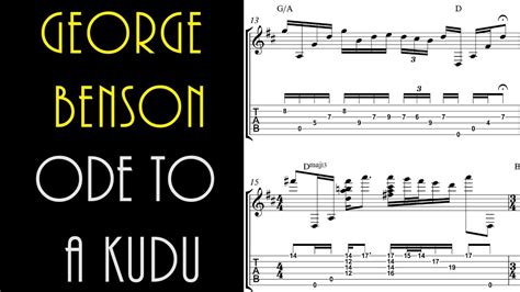 George Benson Solo Transcription Ode To A Kudu Youtube