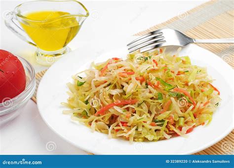 Coleslaw With Carrot Onion And Apple Stock Photo Image Of Lunch