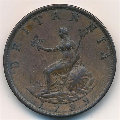 George Iii Half Penny Near Very Fine