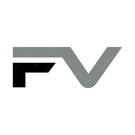 premium vector fv initial logo illustration