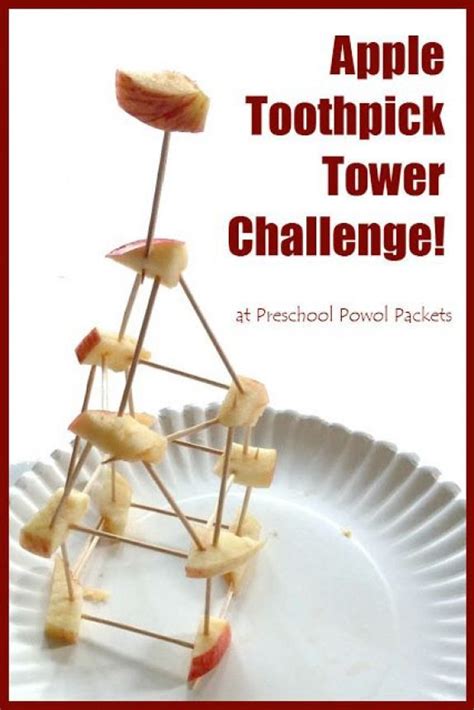 Apple Toothpick Tower Challenge Is A Great Stem Activity For