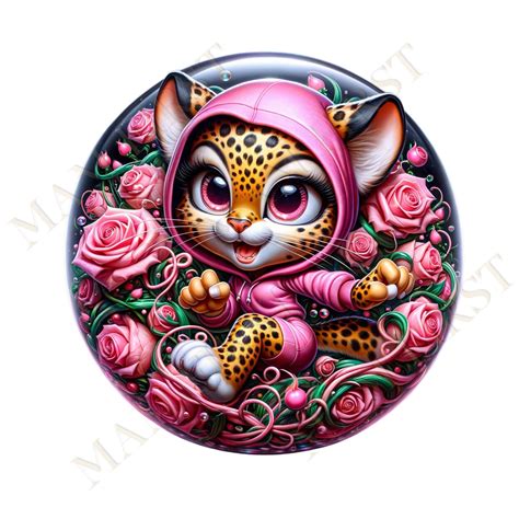 Sassy Animals PNG, Cute Animals PNG, Girl Leopard PNG, Digital Download ...