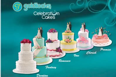 Goldilocks Wedding Cakes Design The Cake Boutique