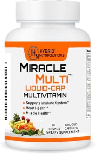 Miraclemulti Liquid Multivitamin Capsules For Men And Women Complete Whole Food