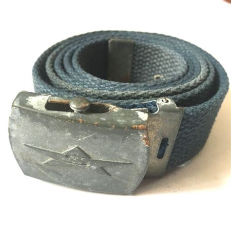 Vintage 1960s Vietnam War US Army Canvas Belt Closed Gem