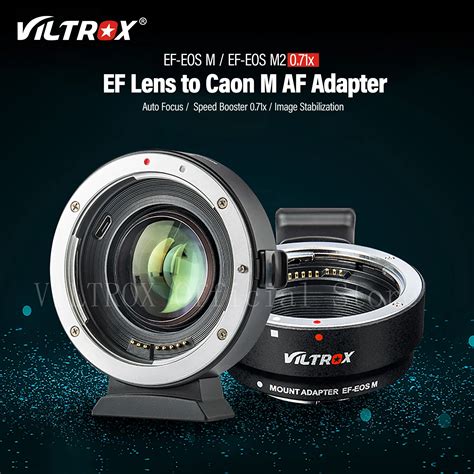 Viltrox Canon Eos M Lens Adapter Auto Focus X Focal Reducer Speed