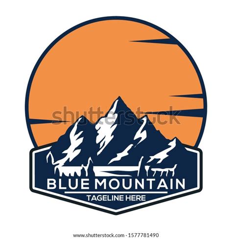 Blue Mountain Logo Icon Vector Stock Vector (Royalty Free) 1577781490