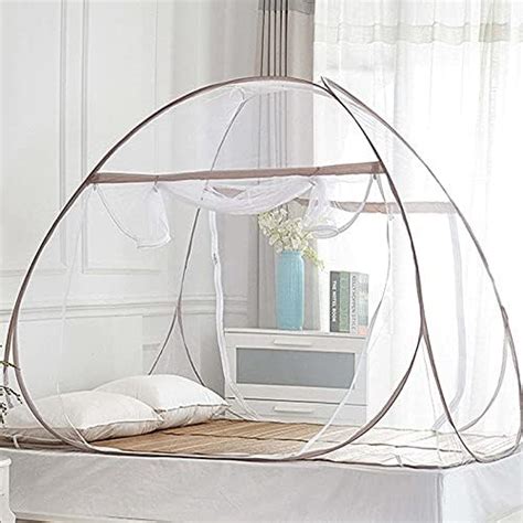 Even Naturals Luxury Mosquito Net Pop Up Tent Large For Twin To Queen Size Bed