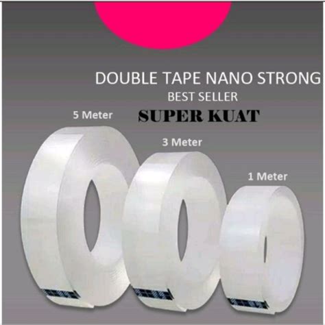 Jual Nano Tape Double Tape Bening Transparan M M M Shopee Indonesia