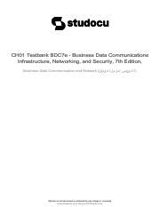 Business Data Communications Infrastructure Networking And Course Hero