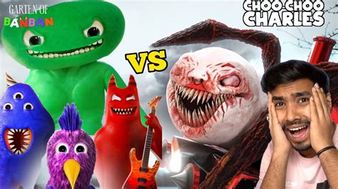 Choo Choo Charles Vs Garten Of Banban Monster Ni Real Life Techno