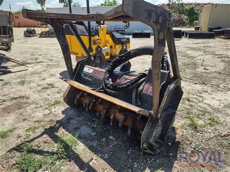 2015 Cat Hm415b Mulcher Head Skid Steer Attachment Royal Auction Group