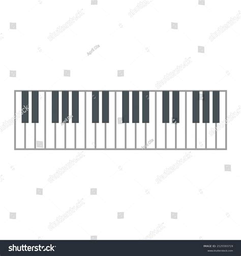 Piano Keys Musical Instrument Keyboard Vector Stock Vector Royalty Free 2125593719 Shutterstock