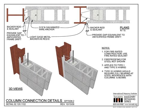 02 Column Connection Details Option 2 International