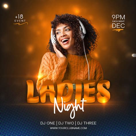 Ladies Night Party Flyer Template Masterbundles