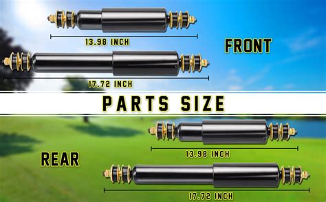 Amazon Goanyere Ezgo Txt Shocks Golf Cart Front And Rear Shocks