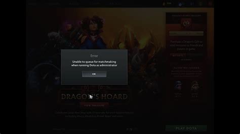 Dota 2 How To Fix Unable To Queue For Matchmaking When Running Dota