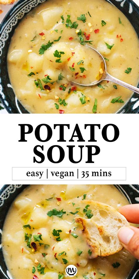 Vegan Potato Soup - The clever meal