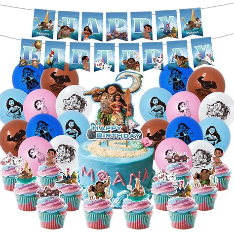 Buy Hyouningf Moana Party Supplies Moana Theme Party Decorations For