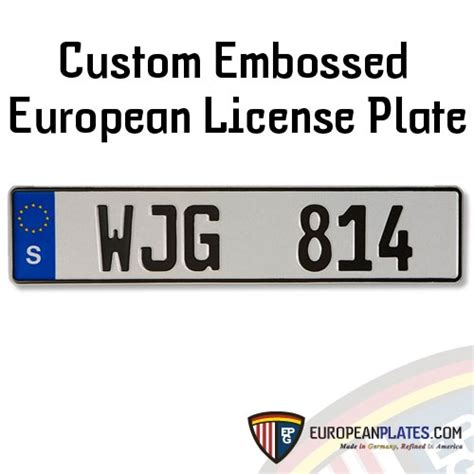 Sweden European License Plate From Otomobil