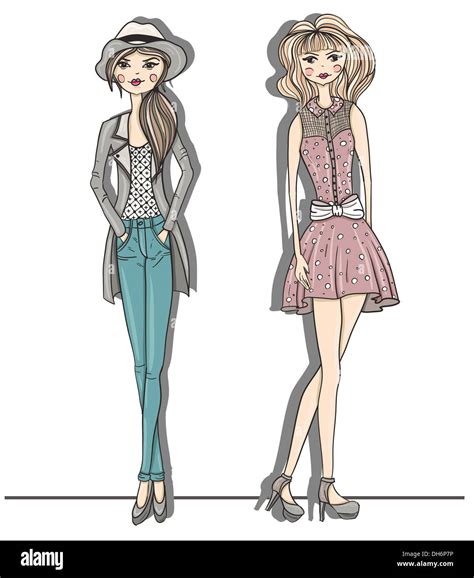 Dessin De Fille Blonde A Lunettes Banque De Photographies Et Dimages Haute R Solution Alamy