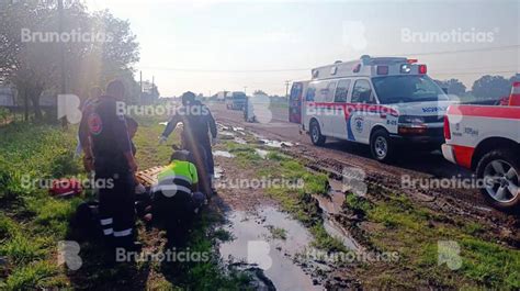 Motociclista herido tras percance en la vía Pénjamo Abasolo Brunoticias