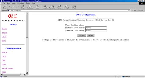 10002 Conexant Router Admin Login Password Change