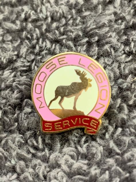 Moose Legion Service Pin Button Lapel Community Help Group Ebay